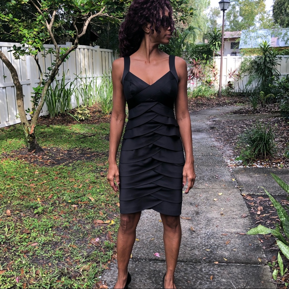 Black cocktail dress